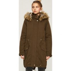 Płaszcz z podszewką w panterkę - Khaki. Płaszcze marki DOMYOS. W wyprzedaży za 139.99 zł.
