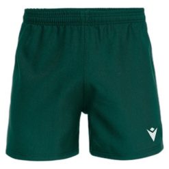 Szorty Macron Howlite Hero. Zielone szorty sportowe Macron, bez wzorów, z materiału, na fitness i siłownię. Za 175.00 zł.