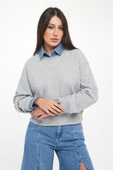 Bluza damska z kołnierzem LIU JO. Bluzy Liu Jo, m, bez wzorów, bez ramiączek, bez kaptura. Za 859.00 zł.