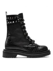Rage Age Trapery RA-16-03-000131 Czarny. Czarne traperki Rage Age, bez wzorów, ze skóry, bez obcasa, bez zapięcia. Za 649.99 zł.