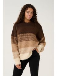 CULTURE Sweter "Gola" w kolorze brązowo-beżowo-kremowym rozmiar: L/XL. Brązowe swetry Culture, l, bez wzorów, bez ramiączek. Za 149.66 zł.