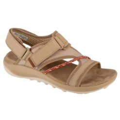 Sandały Merrell Terran 4 Backstrap J006746 beżowe beżowy. Brązowe sandały bez wzorów, z gumy, sportowe, bez obcasa, bez zapięcia. Za 466.55 zł.