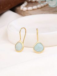 Pierres de Jade Pozłacane kolczyki z amazonitami rozmiar: onesize. Niebieskie kolczyki Pierres de Jade, pozłacane. Za 39.99 zł.