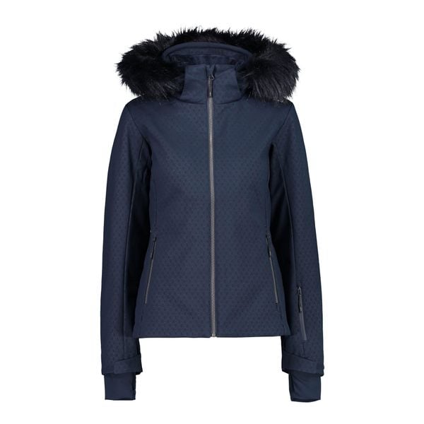 Kurtka narciarska damska CMP 31W0196F. Niebieskie kurtki narciarskie CMP, na jesień, bez wzorów, z elastanu, bez kaptura, narciarskie. Za 509.99 zł.