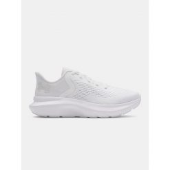 Buty do biegania damskie Under Armour Charged Rogue 5. Białe buty do biegania Under Armour, bez wzorów, bez zapięcia, do biegania. Za 249.99 zł.