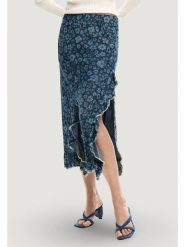 Desigual Spódnica jeansowa Anem 26SWFW04 Niebieski Regular Fit. Niebieskie spódnice Desigual, l, bez wzorów, z jeansu. Za 509.99 zł.