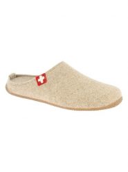 Living Kitzbühel Wełniane kapcie "Gipfelkreuz" w kolorze beżowym rozmiar: 41. Brązowe kapcie Living Kitzbühel, bez wzorów, z materiału. Za 123.53 zł.