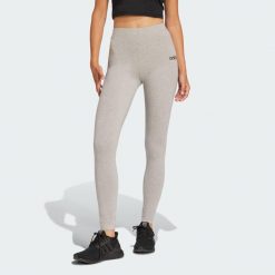 Legginsy Essentials Linear Cotton. Czarne legginsy adidas, bez wzorów, sportowe. Za 119.00 zł.