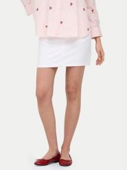 ONLY Spódnica jeansowa Stella 15339630 Biały Regular Fit. Białe spódnice ONLY, xs, bez wzorów, z bawełny. Za 139.99 zł.