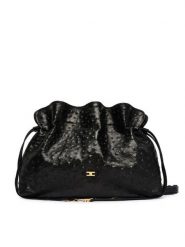 Elisabetta Franchi Torebka BS-52N-62E2-V790 Czarny. Czarne torebki klasyczne Elisabetta Franchi, bez wzorów, ze skóry, bez dodatków. Za 3,359.00 zł.