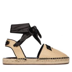 Espadryle DKNY. Brązowe espadryle DKNY, bez wzorów, bez obcasa. Za 579.99 zł.