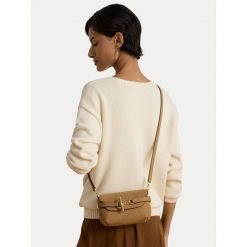 Torebka LAUREN RALPH LAUREN. Brązowe listonoszki Lauren Ralph Lauren, bez wzorów, bez dodatków. Za 1,299.00 zł.