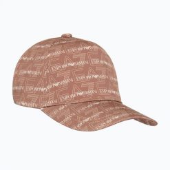 Czapka z daszkiem damska EA7 Emporio Armani Train Graphic Series. Brązowe czapki z daszkiem EA7 Emporio Armani, bez wzorów, z bawełny. Za 229.99 zł.