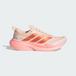 Buty do biegania Supernova Glide. Niebieskie buty do biegania adidas, bez wzorów, z gumy, bez zapięcia, do biegania. Za 569.00 zł.