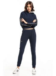 Tessita Bluza w kolorze granatowym rozmiar: XS/S. Niebieskie bluzy Tessita, s, bez wzorów, bez ramiączek, z kapturem. Za 172.08 zł.