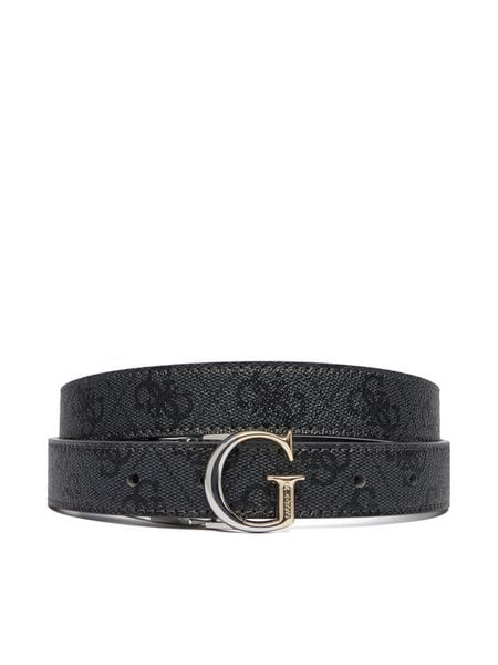 Guess Pasek Damski BW9325 P6115 Czarny. Czarne paski Guess, z aplikacjami, ze skóry. Za 199.99 zł.