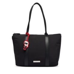 Torebka KARL LAGERFELD. Czarne shopper bag KARL LAGERFELD, bez wzorów, bez dodatków. Za 849.99 zł.
