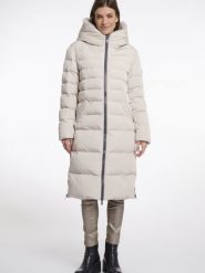 Rino & Pelle Pikowany płaszcz damski - Keilafur Kobiety Sztuczne włókno biały jednolity, 42. Białe płaszcze Rino & Pelle, bez wzorów, z włókna, bez kaptura. Za 949.95 zł.