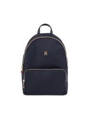 Tommy Hilfiger Plecak Poppy Th Backpack AW0AW15641 Granatowy. Niebieskie plecaki Tommy Hilfiger, bez wzorów, z materiału, bez dodatków. Za 339.99 zł.