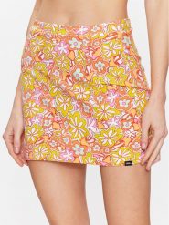 Vans Spódnica Resort Floral S VN00039F Pomarańczowy Slim Fit. Brązowe spódnice Vans, m, bez wzorów, z bawełny, mini. Za 99.99 zł.