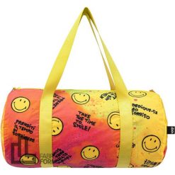 Torba Weekender Smiley Time to Smile z recyklingu. Torby podróżne LOQI, bez wzorów. Za 188.00 zł.