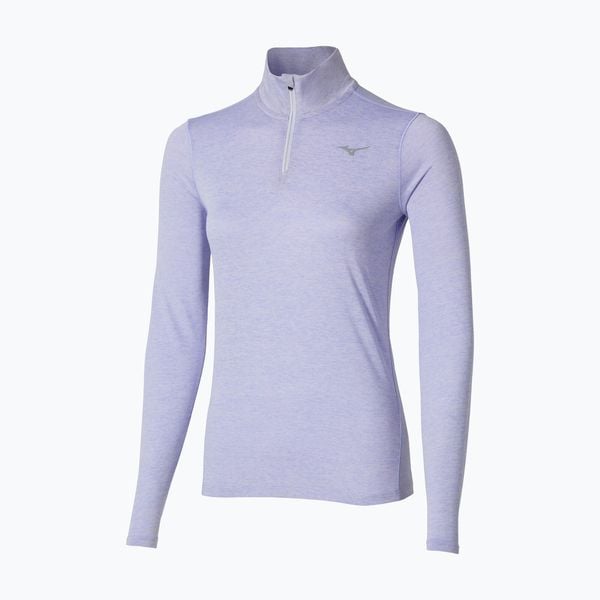 Bluza do biegania damska Mizuno Core Impulse Half Zip Tee. Niebieskie bluzy Mizuno, xs, bez wzorów, z materiału, bez kaptura, do biegania. Za 129.99 zł.