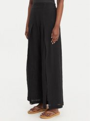 Banana Moon Spodnie materiałowe Stefa Cameron MWW01 Czarny Regular Fit. Czarne spodnie materiałowe Banana Moon, bez wzorów, z bawełny. Za 409.99 zł.