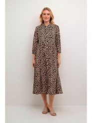 CULTURE Sukienka w kolorze brązowym rozmiar: XL. Brązowe sukienki Culture, na co dzień, xl, bez wzorów, bez kołnierzyka, bez ramiączek, maxi, proste. Za 132.05 zł.