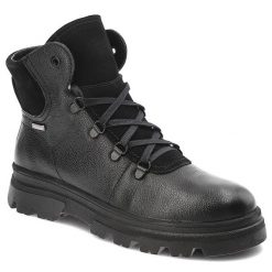 Czarne Botki Armodo Ocieplne Obuwie Damskie. Czarne botki Armodo, bez wzorów, ze skóry, eleganckie, przed kolano, bez obcasa, bez zapięcia. Za 329.00 zł.