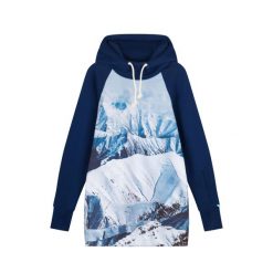 Bluza outdoorowa z kapturem damska DEEP TRIP Snowland softshell. Niebieskie bluzy DEEP TRIP, na zimę, xs, bez wzorów, z softshellu, sportowe, bez ramiączek, z kapturem. Za 499.00 zł.