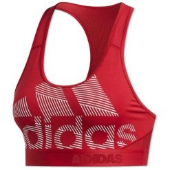 Biustonosz sportowy damski Adidas Drst Ask Bos. Czerwone biustonosze sportowe adidas, bez wzorów, na fitness i siłownię. Za 91.00 zł.