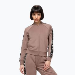 Bluza damska Pitbull Verona Collar Zip. Brązowe bluzy PITBULL, m, bez wzorów, z elastanu, bez ramiączek, bez kaptura. Za 209.99 zł.