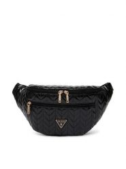 Guess Nerka Cheryl Travel TWQN97 20080 Czarny. Czarne nerki i saszetki Guess, z aplikacjami, ze skóry, bez dodatków. Za 589.99 zł.