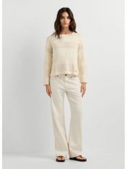 Pepe Jeans Sweter "Alaya" w kolorze kremowym rozmiar: S. Brązowe swetry Pepe Jeans, s, bez wzorów, z bawełny, bez ramiączek. Za 170.87 zł.