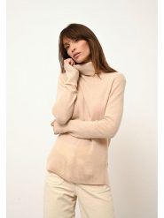 Just Cashmere Kaszmirowy golf "Lexie" w kolorze beżowym rozmiar: XL. Brązowe swetry Just Cashmere, xl, bez wzorów, z kaszmiru, bez ramiączek. Za 480.90 zł.