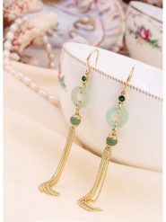 L'Atelier de Gaia Pozłacane kolczyki z cyrkoniami rozmiar: onesize. Zielone kolczyki L'Atelier de Gaia, z cyrkonią, pozłacane. Za 65.99 zł.