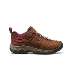 Buty trekkingowe WP damskie Keen Targhee IV. Brązowe buty trekkingowe Keen, bez wzorów, z nubiku, bez zapięcia, trekkingowe. Za 770.00 zł.