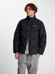 Kurtka puchowa Hummel. Czarne kurtki Hummel, xl, bez wzorów, z materiału, klasyczne, bez kaptura. Za 399.95 zł.