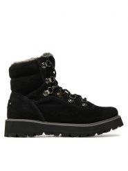 Roxy Botki ARJB700758 Czarny. Czarne botki Roxy, bez wzorów, ze skóry, bez obcasa, na płaskiej podeszwie, bez zapięcia. Za 449.99 zł.