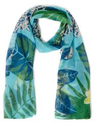 Marie Lund Szalik Kobiety niebieski|zielony|wielokolorowy, ONE SIZE. Niebieskie szaliki i kominy Marie Lund, bez wzorów, z syntetyku, eleganckie. Za 119.95 zł.