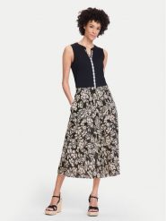 Olsen Spódnica trapezowa 16001506 Czarny Regular Fit. Czarne spódnice Olsen, bez wzorów, z bawełny, trapezowe. Za 399.99 zł.