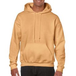 Bluza Z Kapturem Dla Dorosłych Unisex Heavy Blend. Szare bluzy GILDAN, m, bez wzorów, z bawełny, klasyczne, bez ramiączek, z kapturem. Za 154.99 zł.