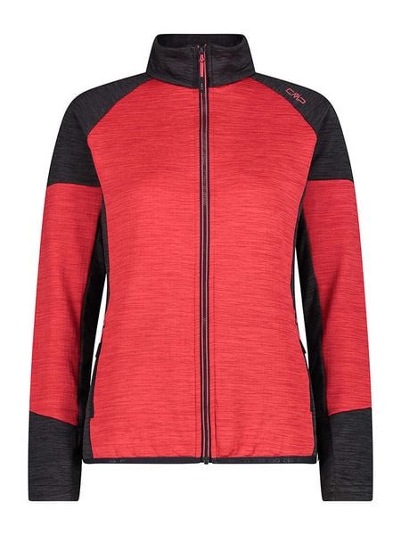 CMP Kurtka polarowa w kolorze czarno-czerwonym rozmiar: 46. Czarne kurtki CMP, bez wzorów, z materiału, bez kaptura. Za 113.63 zł.