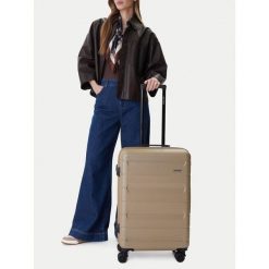 Walizka średnia GINO ROSSI. Brązowe walizki Gino Rossi, średnie. Za 299.99 zł.