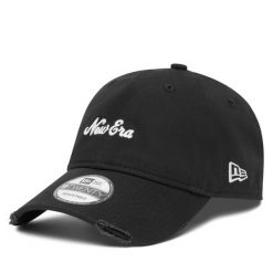Czapka z daszkiem New Era. Czarne czapki z daszkiem New Era, bez wzorów. Za 109.99 zł.