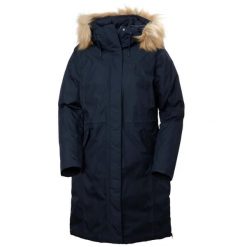 Parka dla kobiet Helly Hansen Vega. Niebieskie płaszcze Helly Hansen, na lato, s, bez wzorów, z futra, bez kaptura. Za 1,429.50 zł.