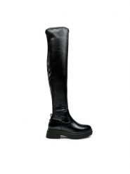 MICHAEL Michael Kors Muszkieterki Cyrus Otk 40F2CYFB5B Czarny. Czarne kozaki MICHAEL Michael Kors, bez wzorów, ze skóry, bez obcasa, na płaskiej podeszwie, bez zapięcia. Za 1,669.00 zł.