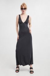 Sukienka EMPORIO ARMANI SWIMWEAR. Sukienki Emporio Armani Swimwear, m, bez wzorów, bez kołnierzyka, bez ramiączek. W wyprzedaży za 382.85 zł.