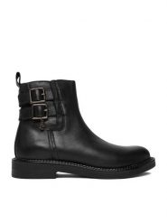 MEXX Botki CEO-MX/042C-WI16 Czarny. Czarne botki Mexx, bez wzorów, ze skóry, bez obcasa, na płaskiej podeszwie, bez zapięcia. Za 239.99 zł.