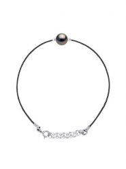 ATELIERS SAINT GERMAIN Bransoletka z perłą rozmiar: onesize. Czarne bransoletki ATELIERS SAINT GERMAIN, z perłą, srebrne. Za 260.99 zł.